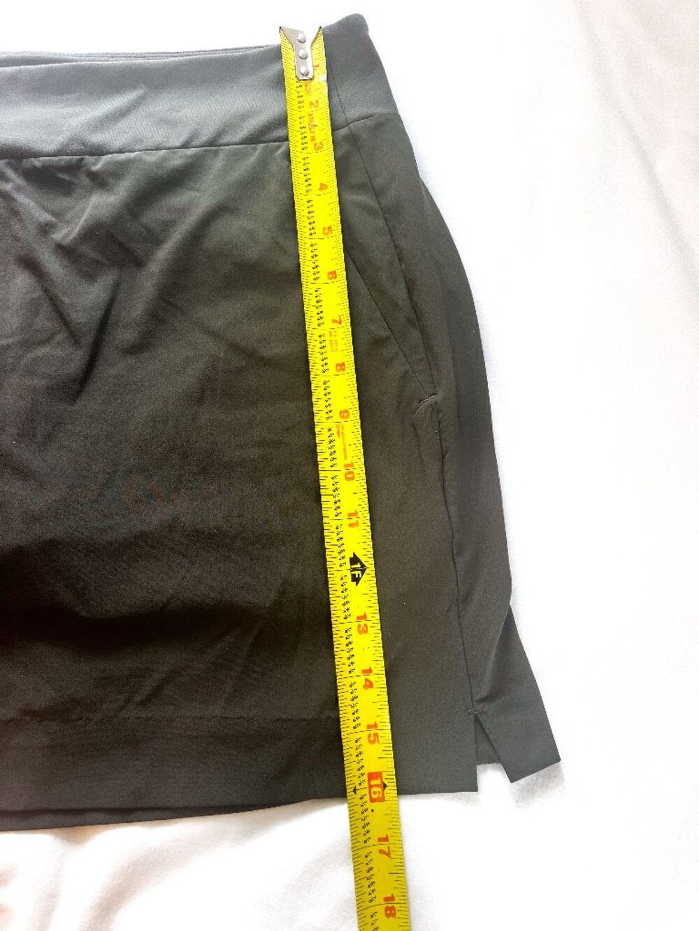 Athleta Soho Skort Mountain Olive Green Packable Travel Hiking Skirt Size 8 - Picture 11 of 14